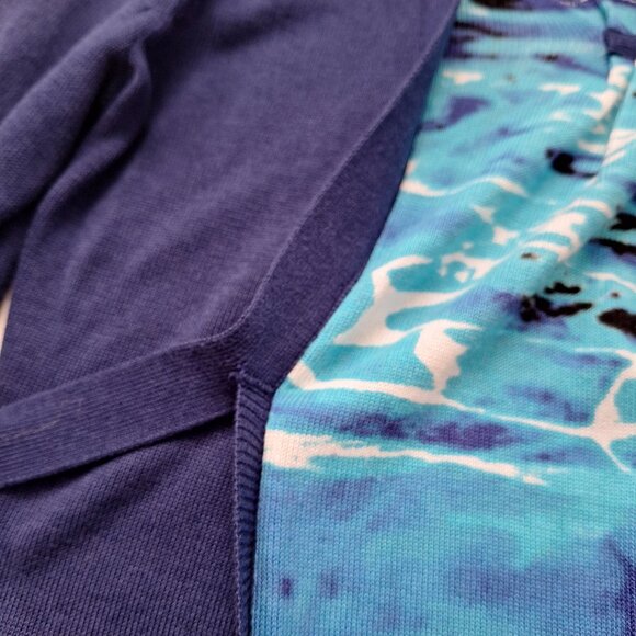 Joseph A Blue Cotton Blend Sweater NWT - Picture 3 of 8